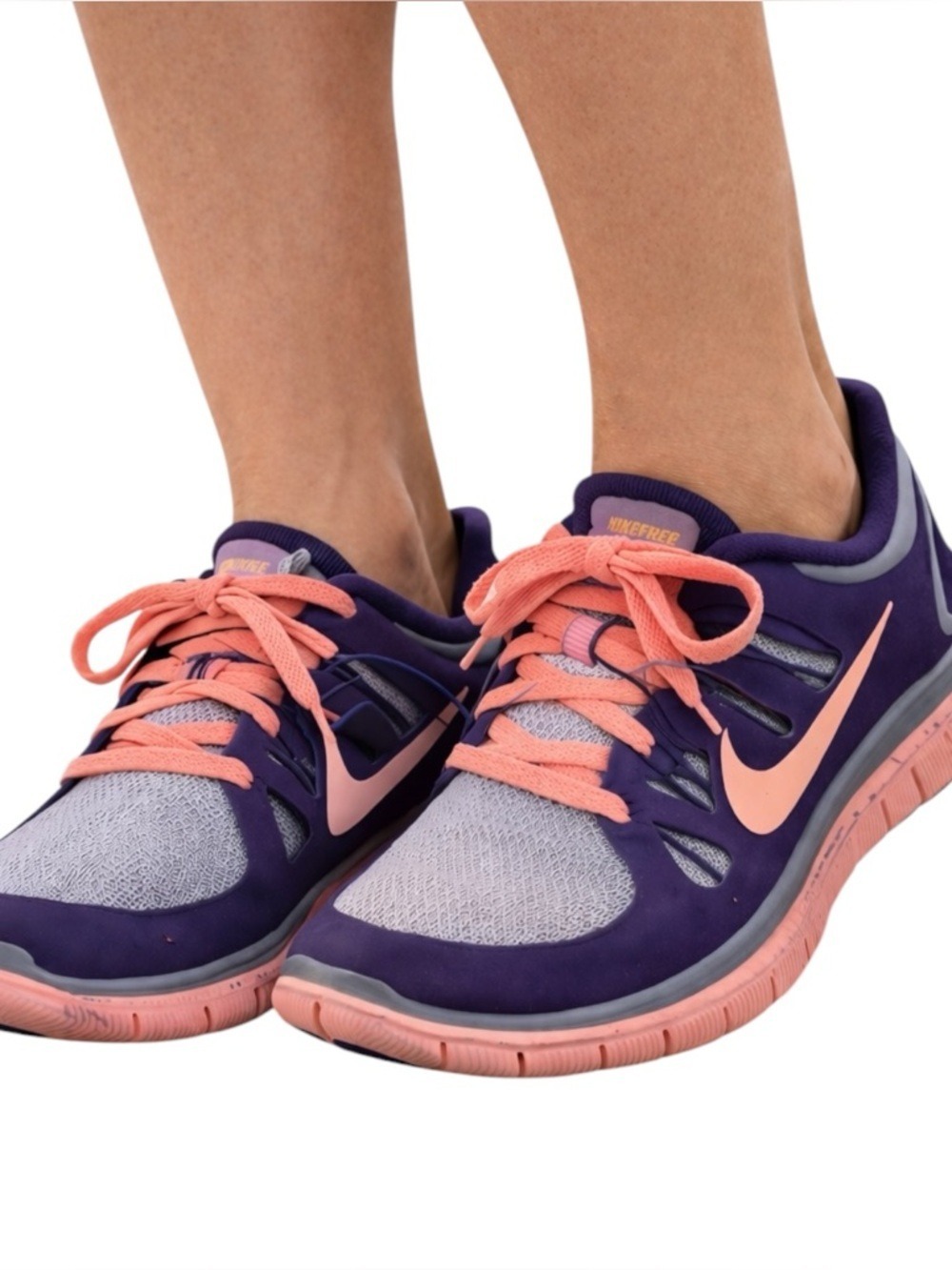 Nike Free Run iD Purple Coral Running Shoes Women’s 6.5